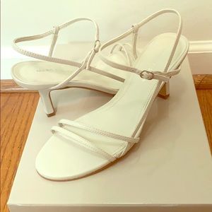 Marc Fisher Quinne Barely-There Sandals White